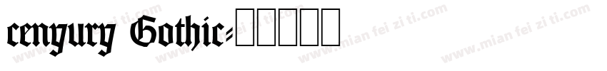 cenyury Gothic字体转换